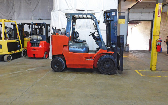 2012 Toyota 7FGCU55-BCS Forklift on Sale in Ohio